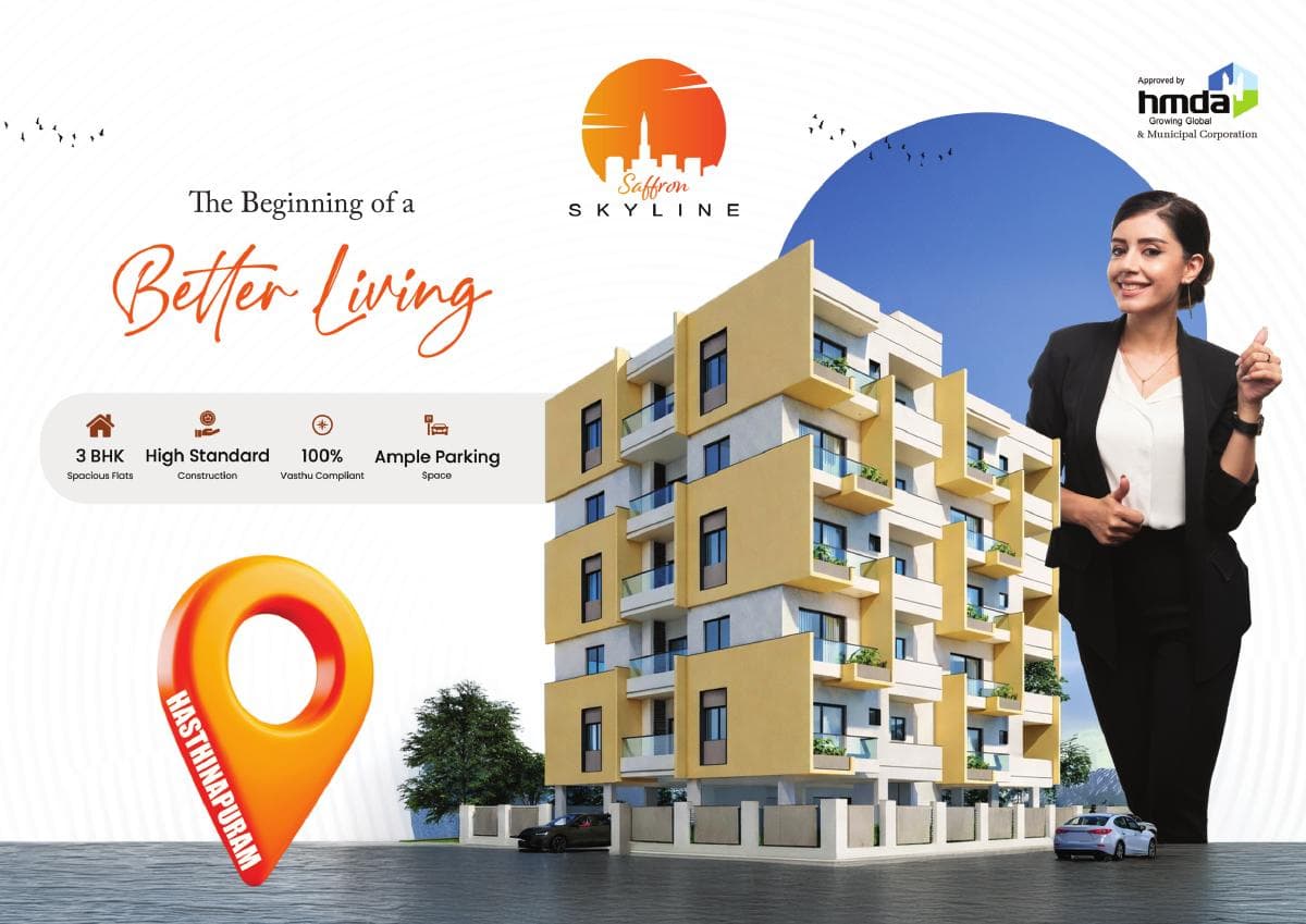 Saffron Skyline — near Hasthinapuram