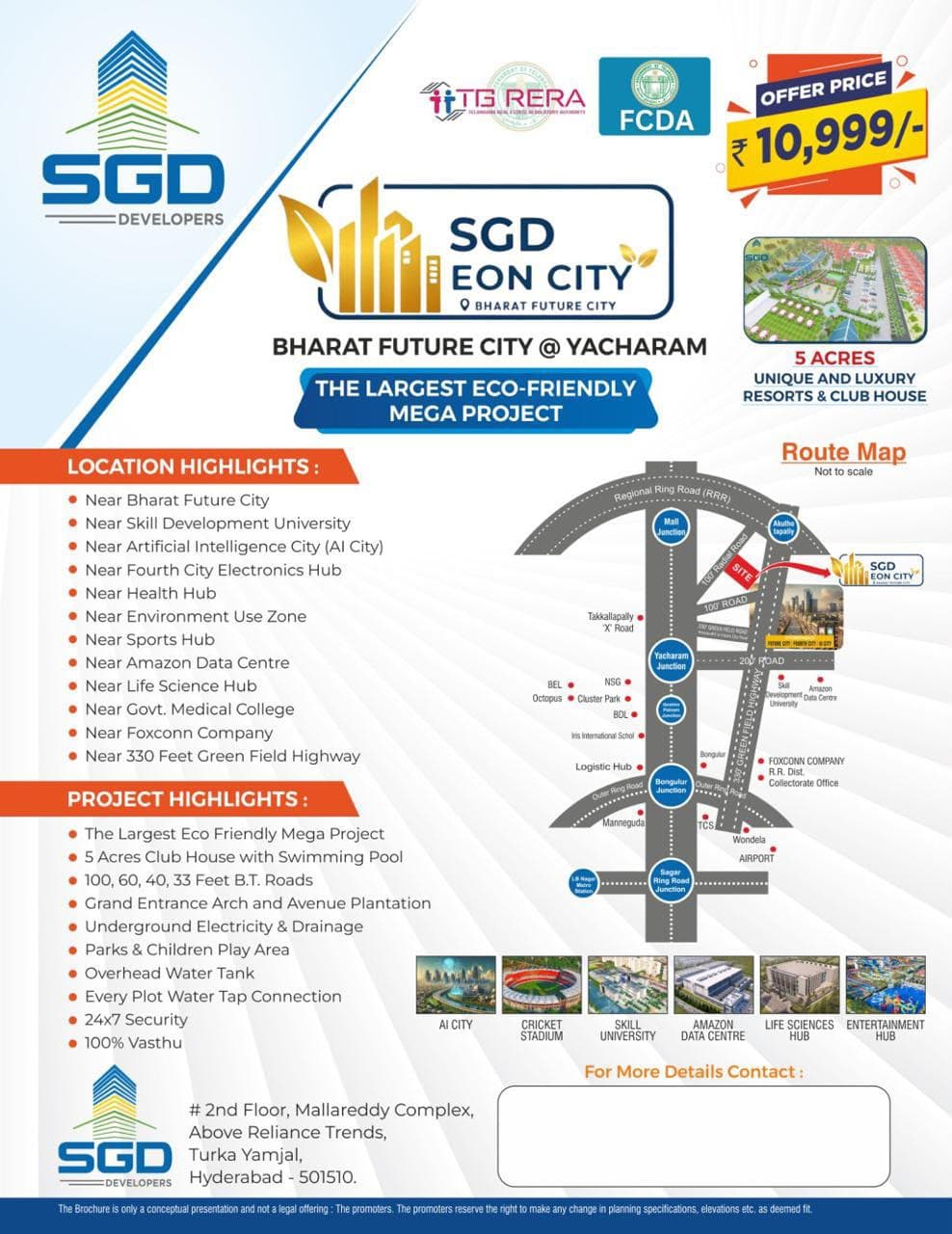 SGD EON CITY YACHARAM 11K PER SQ YARD